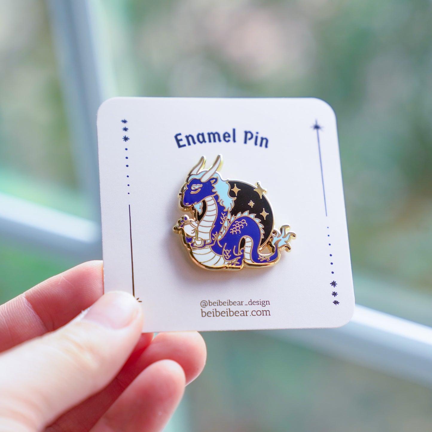 Peaceful Tea Dragon Enamel Pin