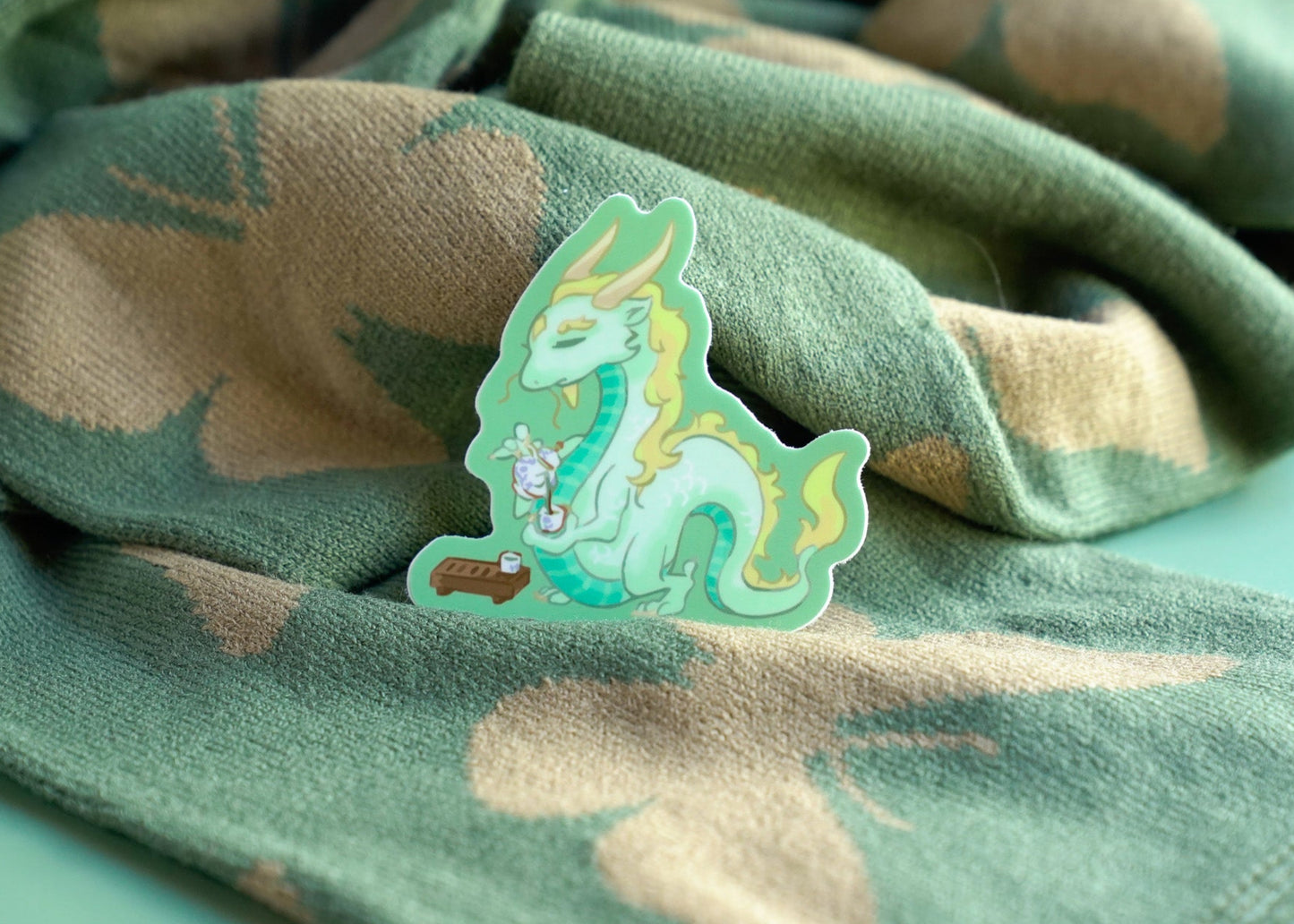 Peaceful Tea Dragon Sticker