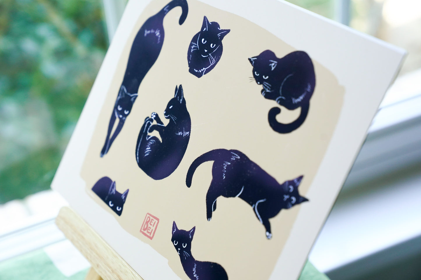 Black Cats Art Print