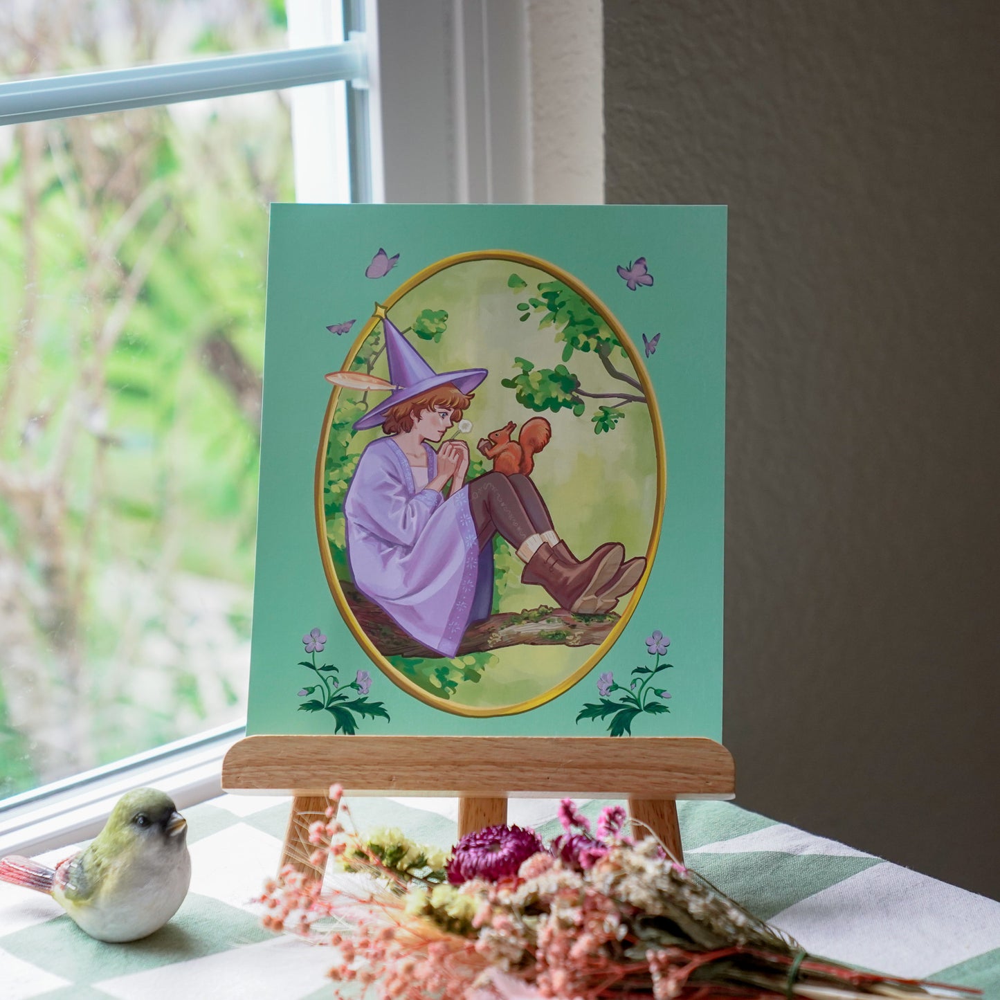Cozy Witch Art Print