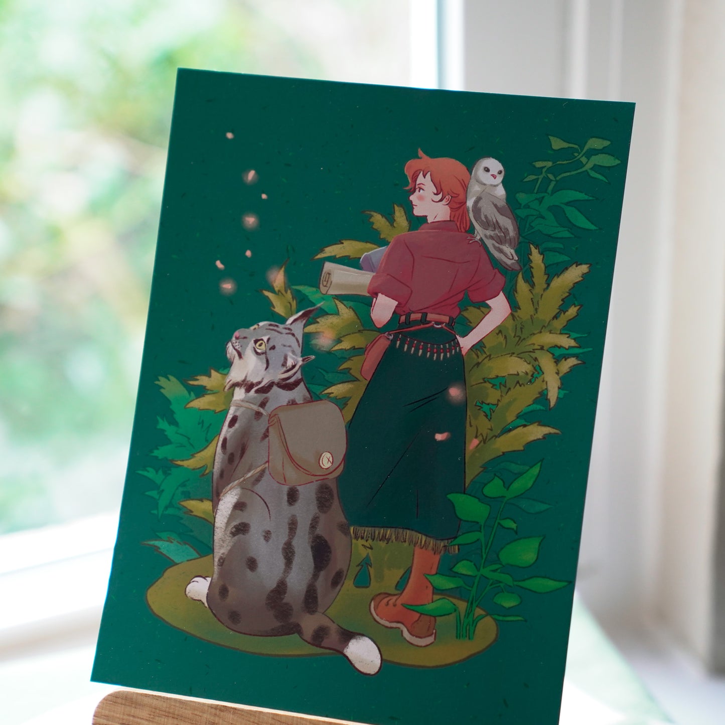 The Traveler’s Companions – Fantasy Adventure Art Print (6x8)