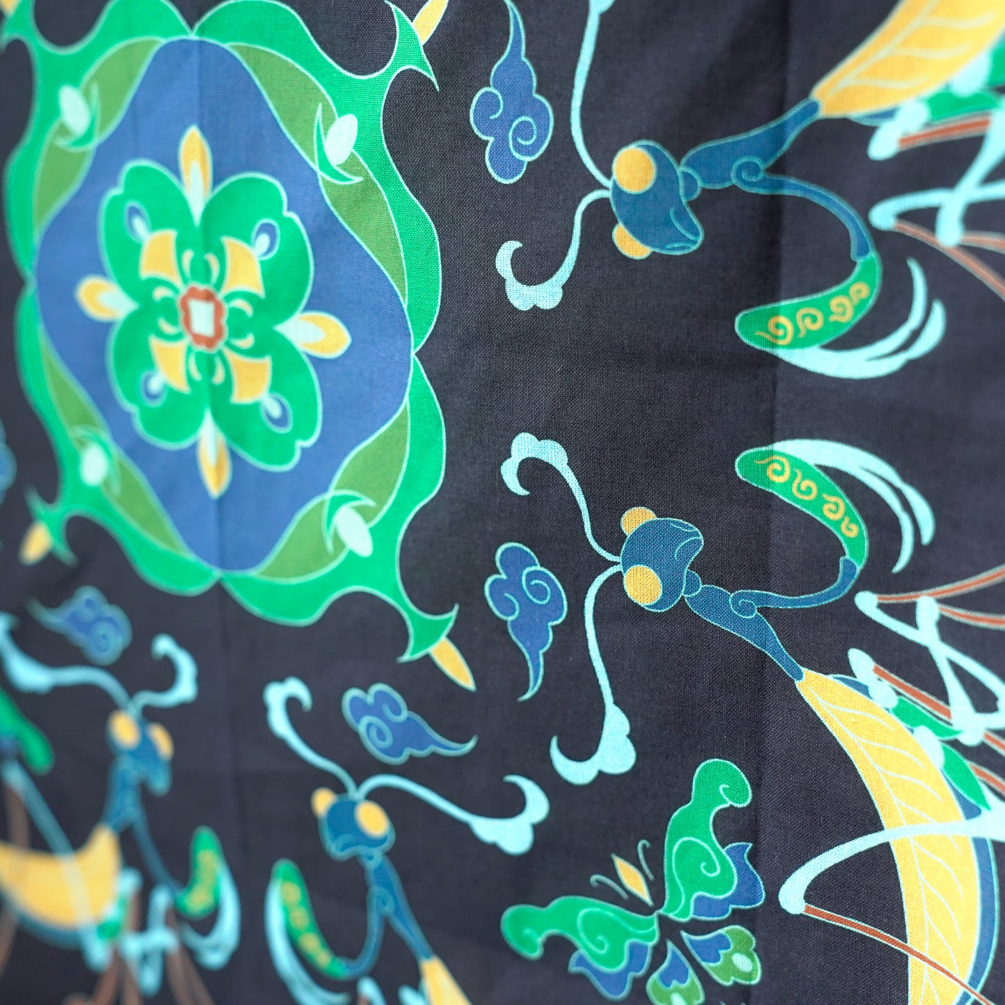 Hand-Drawn Mantis & Butterfly Bandana