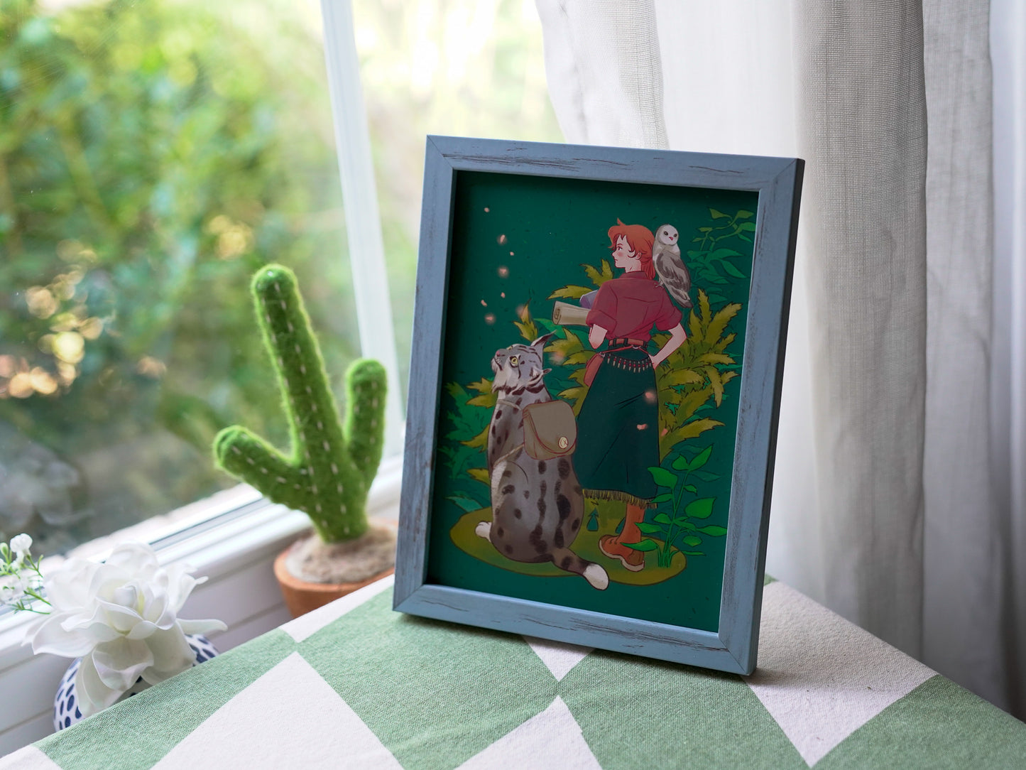 The Traveler’s Companions – Fantasy Adventure Art Print (6x8)