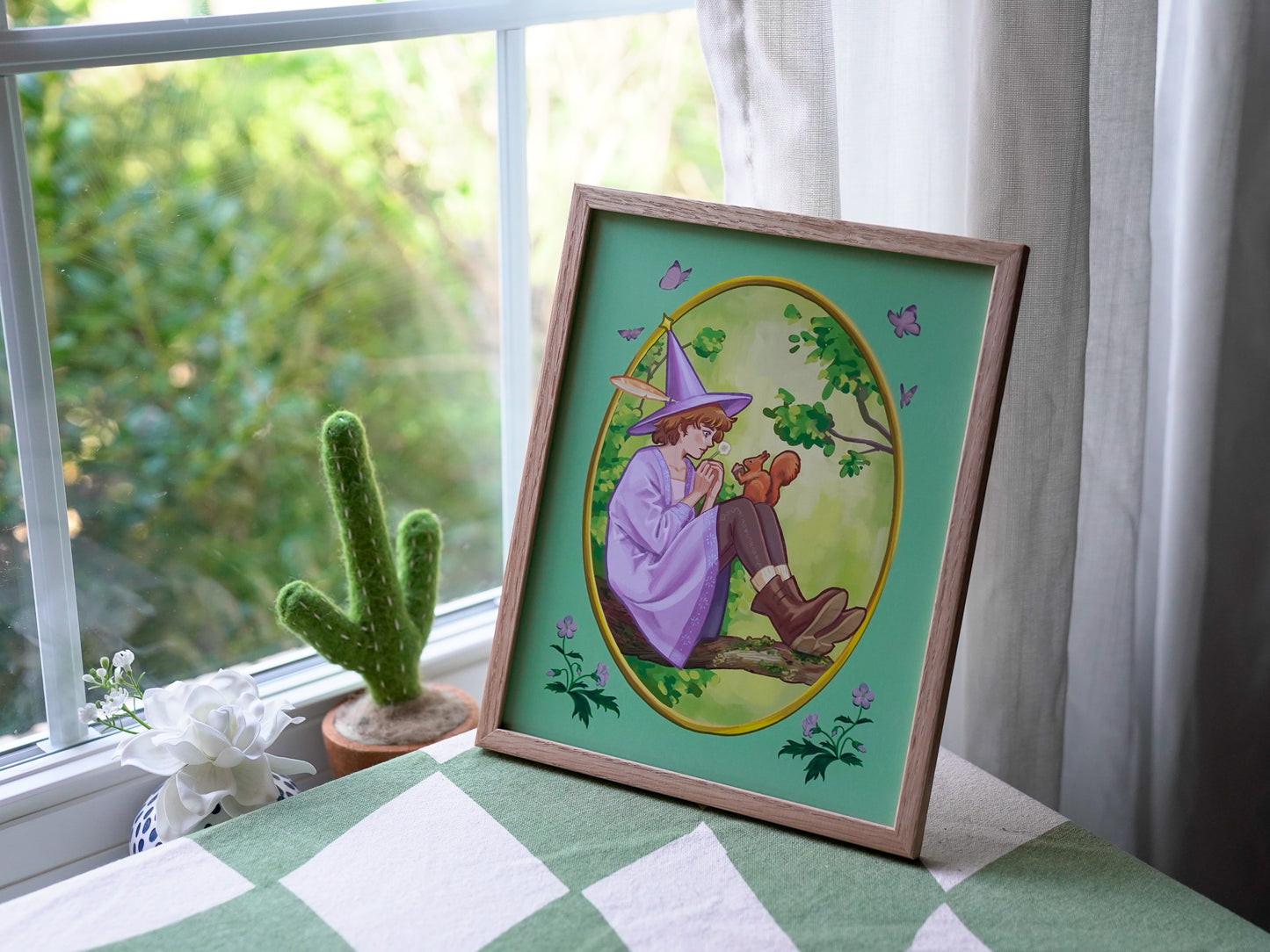 Cozy Witch Art Print