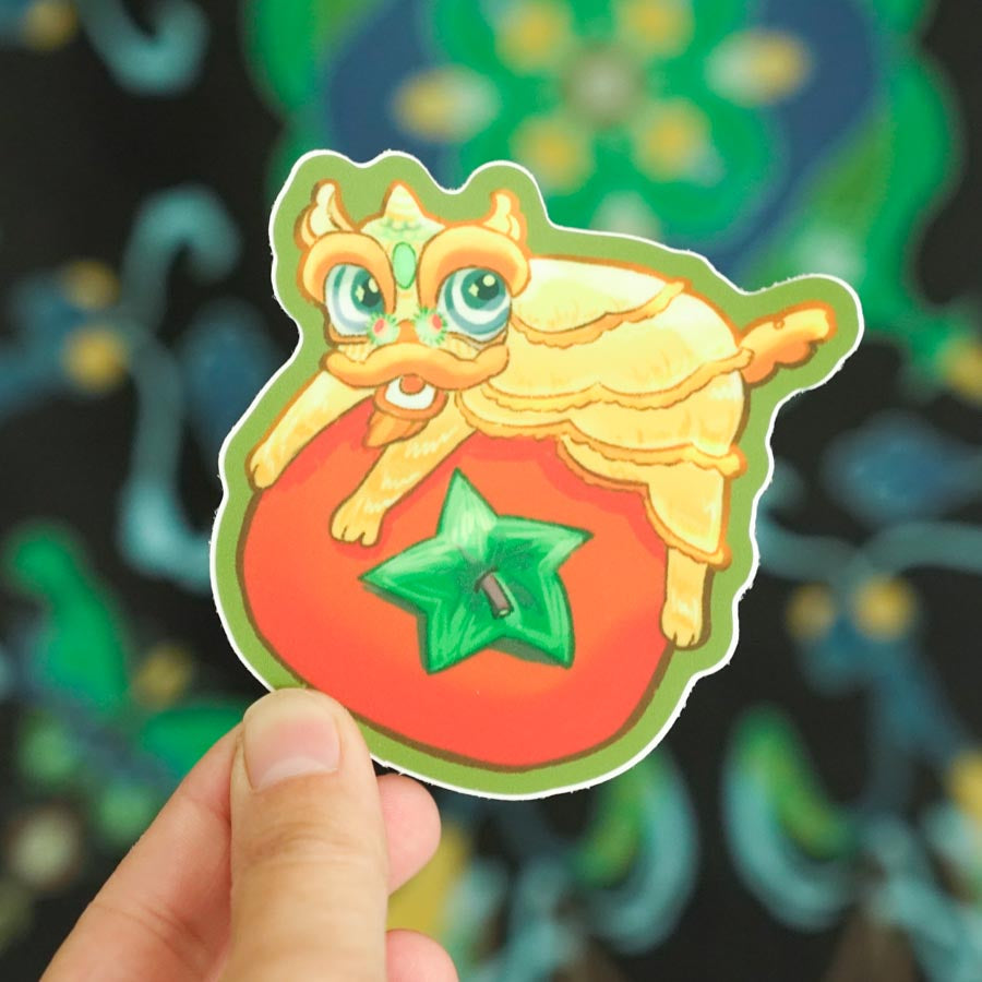 Persimmon Lion Sticker