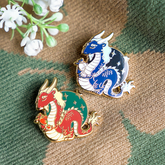 Peaceful Tea Dragon Enamel Pin
