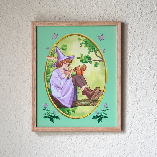 Cozy Witch Art Print