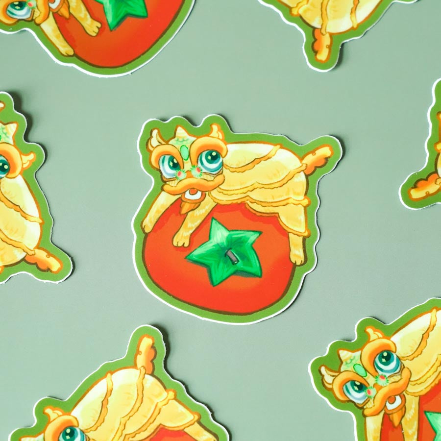 Persimmon Lion Sticker