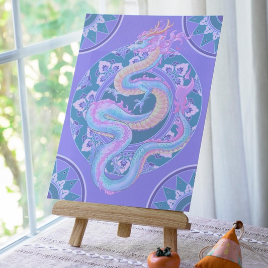 Purple Dragon Art Print