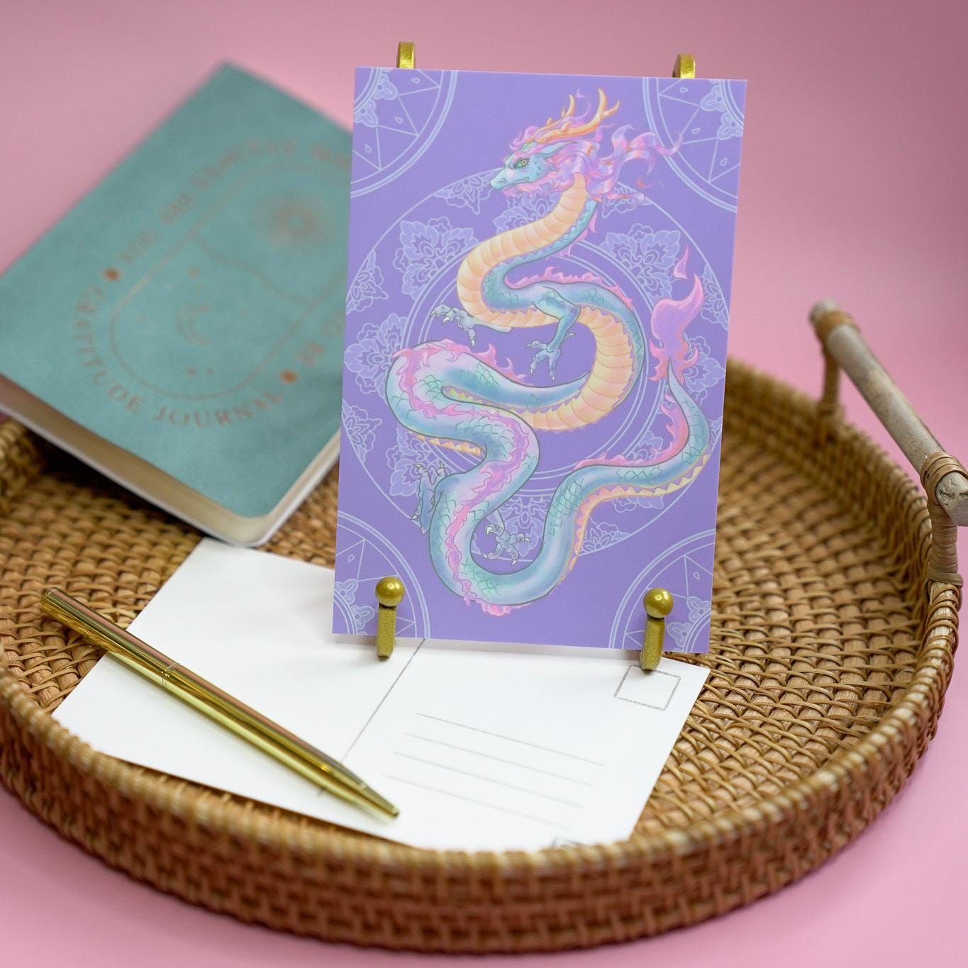 Dragon Postcard - Year of the Dragon Small Print, Lunar New Year Dragon Art