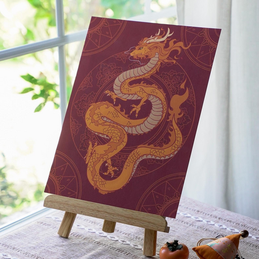 Golden Dragon Art Print